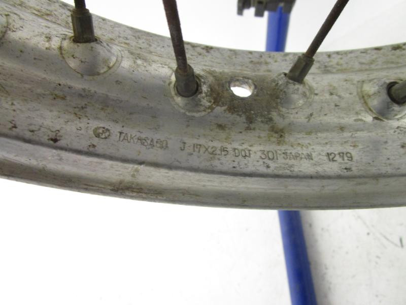 80 Kawasaki KL 250 A3 Rear Wheel Rim 17x2.15